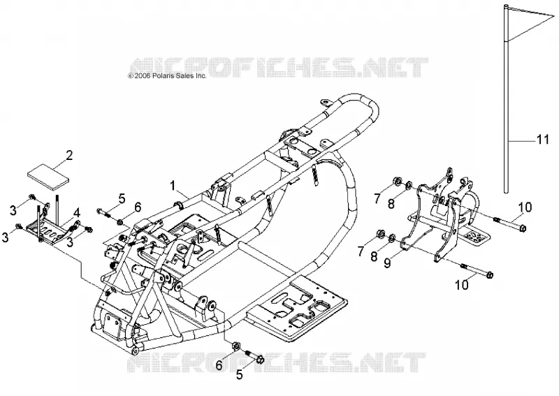 CHASSIS, CADRE AND BRAS OSCILLANT