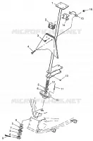 COLONNE DE DIRECTION Scrambler 400 W98BC38C (4947254725B010)