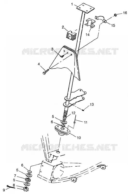 COLONNE DE DIRECTION Scrambler 400 W98BC38C (4947254725B010)