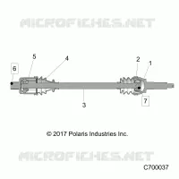 SYSTEME DE TRANSMISSION, REAR HALF SHAFT