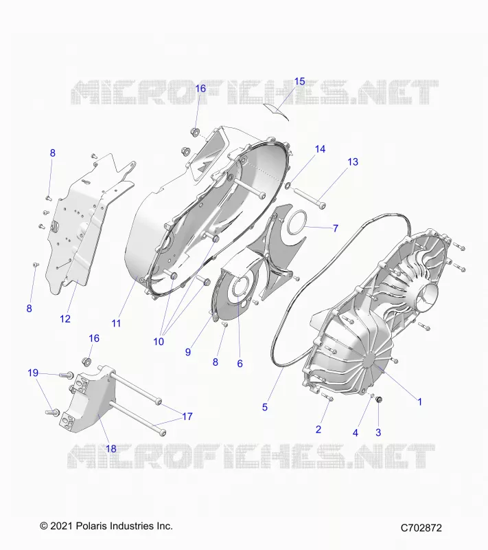 SYSTÃˆME DE TRANSMISSION, CLUTCH COVER ASM.