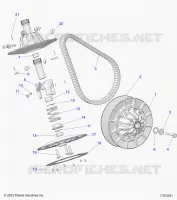SYSTÃˆME DE TRANSMISSION, SECONDARY CLUTCH