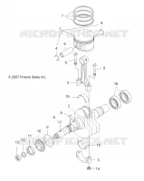 MOTEUR, VILEBREQUIN AND PISTON