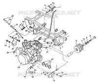 SUPPORT MOTEUR 6X6 350L S938739 (4924362436005A)