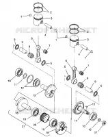 PISTON ET VILEBREQUIN SUPER SPORT E940743 (4927372737029A)