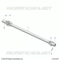 SYSTEME DE TRANSMISSION, PROP SHAFT, FRONT