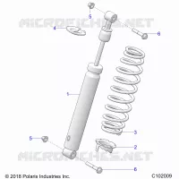 SUSPENSION, AMORTISSEUR AVANT
