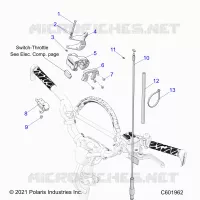 MOTEUR, THROTTLE CONTROL ASM.