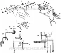 CONSOLE ET FAISCEAU ELECTRIQUE 600 XCR 0985677 (4943164316A009)