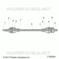 SYSTEME DE TRANSMISSION, FRONT HALF SHAFT
