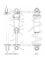SUSPENSION, AMORTISSEUR AVANT TRACK (BLACK COIL OVER)