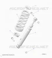 SUSPENSION, AMORTISSEUR AVANT