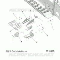 CHASSIS, FOOTREST-RH