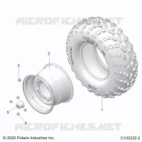 ROUES, REAR TIRE
