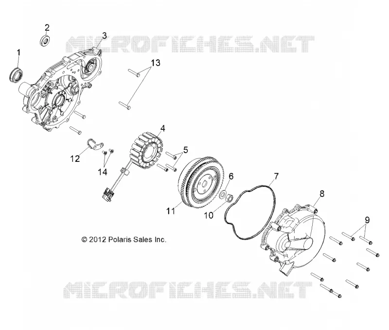 MOTEUR, STATOR and VOLANT MOTEUR