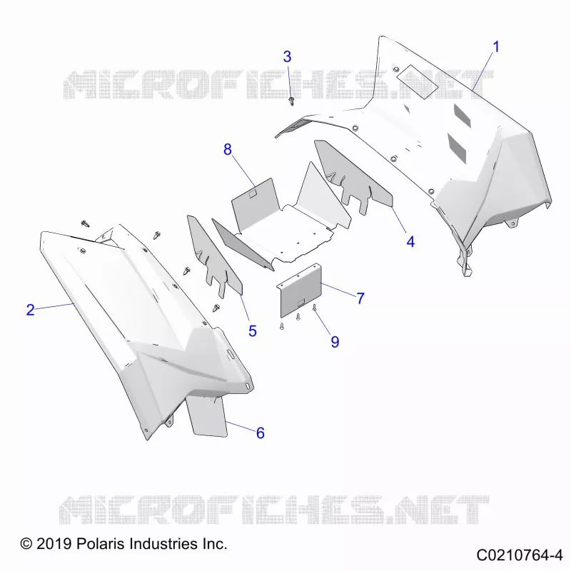 CARROSSERIE ARRIERE CAB AND HEAT SHIELDS