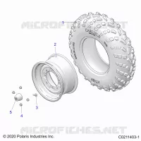 ROUES, FRONT TIRE