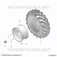 ROUES, FRONT TIRE