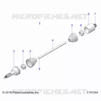 DRIVE TRAIN, ARBRE DE TRANSMISSION ARRIERE