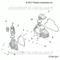 ENGINE, ALTERNATEUR COVER HVAC