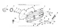 MOTEUR, COUVERCLE D'EMBRAYAGE and KICK START