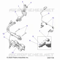 SYSTÃˆME D'ALIMENTATION, RAIL, LINES AND THROTTLE BODY