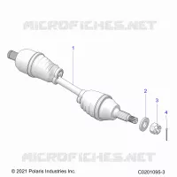 DRIVE TRAIN, HALF ARBRE DE TRANSMISSION ARRIERE