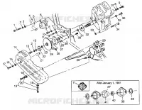 PONT/FREIN AND COUVERCLE DE CHAINEE MOUNTING MAGNUM 4X4 W97AC42A, SWEDISH MAGNUM (4940834083C004)