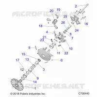 SYSTEME DE TRANSMISSION, PRIMARY CLUTCH