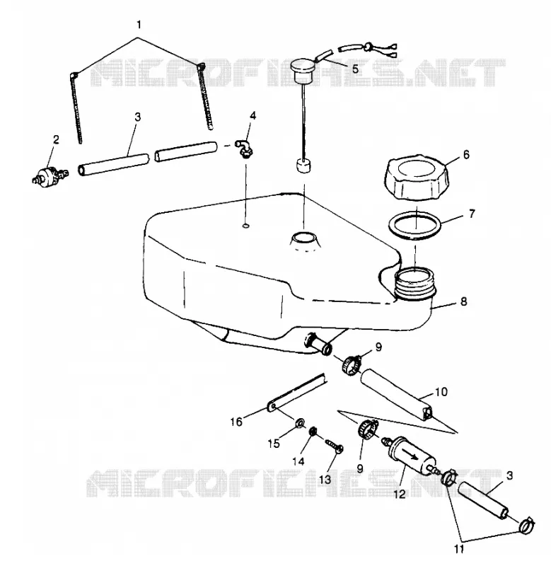 RESERVOIR D'HUILE SLT 780 B974588 (4941174117A012)