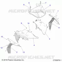 CAPOT AND FRONT BODY WORK, RIDE COMMAND