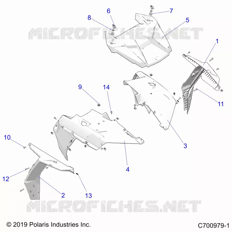 CAPOT AND FRONT BODY WORK, RIDE COMMAND