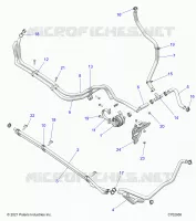 REFROIDISSEMENT ROUTING MANIFOLD