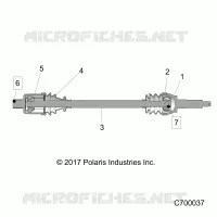 SYSTEME DE TRANSMISSION, REAR HALF SHAFT