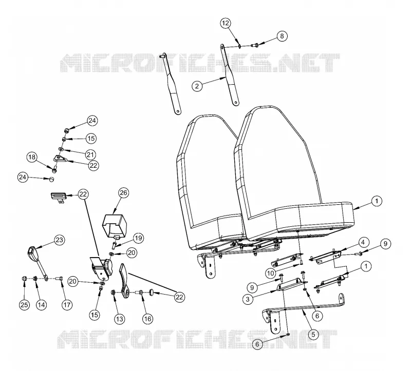 SIEGE BAQUET FIXE DROIT