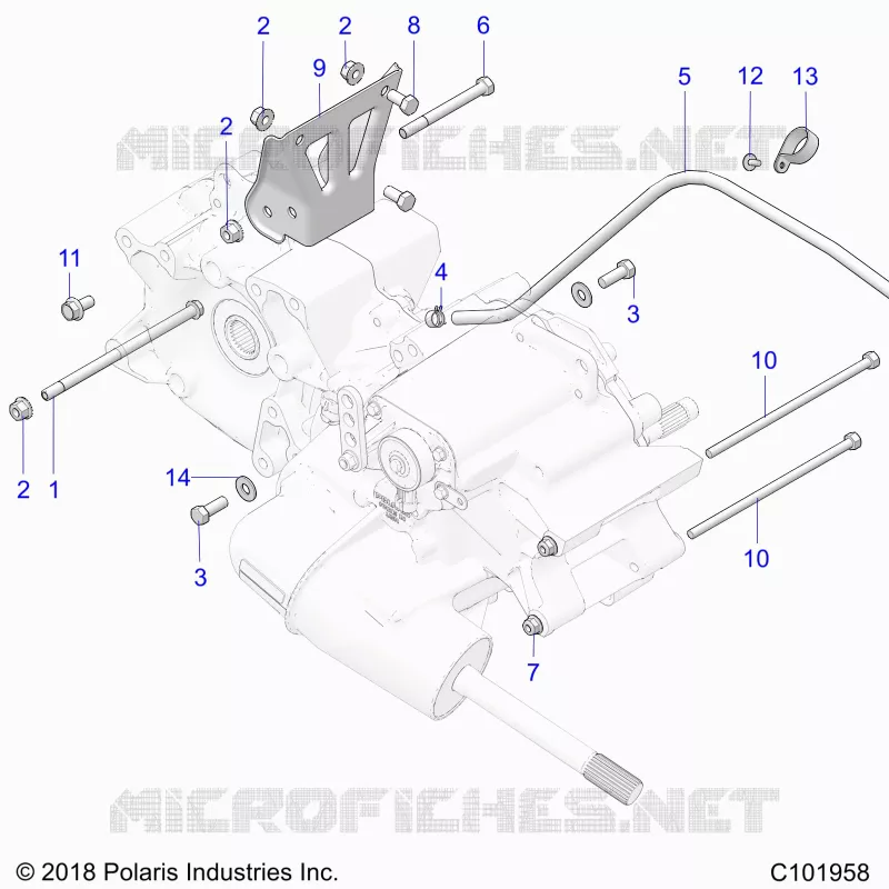 SYSTÃˆME DE TRANSMISSION, MAIN GEARCASE MOUNTING