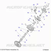 SYSTEME DE TRANSMISSION, PRIMARY CLUTCH