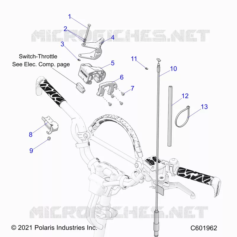 MOTEUR, THROTTLE CONTROL ASM.