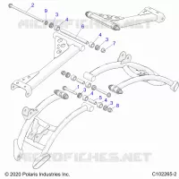 SUSPENSION ARRIERE CONTROL ARM, MOUNTING