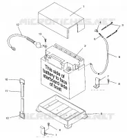 SUPPORT BATTERIE SL 650 STD B954358 (4932923292B005)