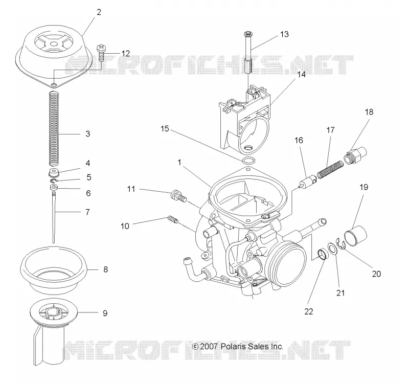 MOTEUR, CARBURATEUR, UPPER