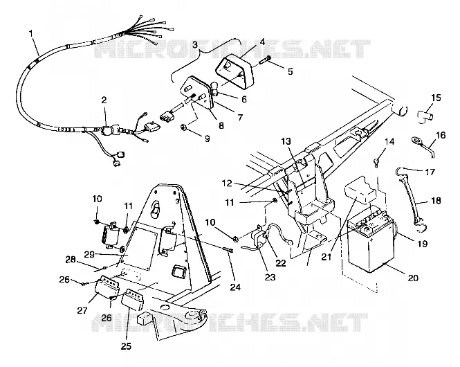 ELECTRICITE/FEU ARRIERE