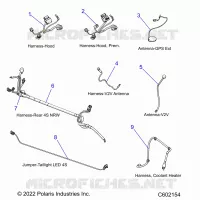 ELECTRICITE, WIRE HARNESSES, HOOD/JUMPERS, GPS