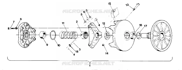 EMBRAYAGE DE TRANSMISSION FROM SERIAL NO. 1841612 (4919251925015B)