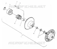 EMBRAYAGE DE TRANSMISSION ASSEMBLY SPORT 0950443, SPORT TOURING 0950243  AND EUROPEAN S (4928822882C006)