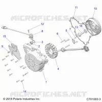 MOTEUR, STATOR AND COVER
