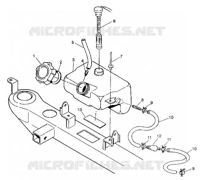 RESERVOIR D'HUILE ASSEMBLY 4X4 250 W938127 (4924042404007A)
