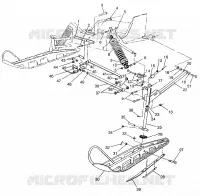 SUSPENSION AVANT AND SKI WIDETRAK LX 0972065 AND  EUROPEAN WIDETRAK LX E972 (4938223822B001)