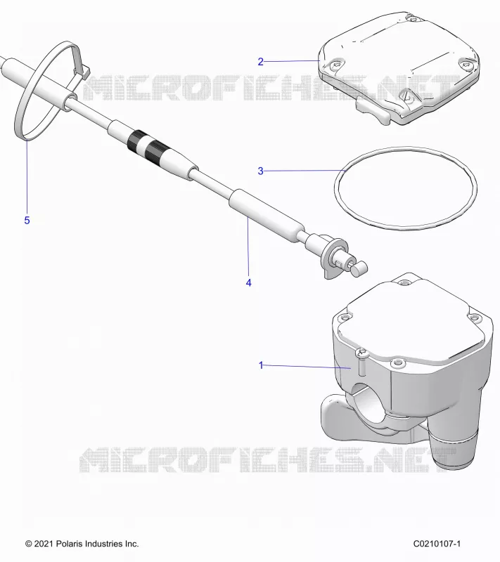 DIRECTION, CONTROLS, THROTTLE ASM. AND CABLE