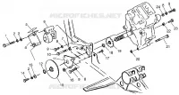 PONT/FREIN AND COUVERCLE DE CHAINEE MOUNTING XPRESS 300 W969530 AND XPRESS 400 W (4935923592C009)